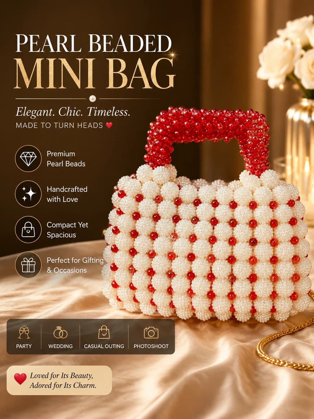 Burry Beaded Mini Bag